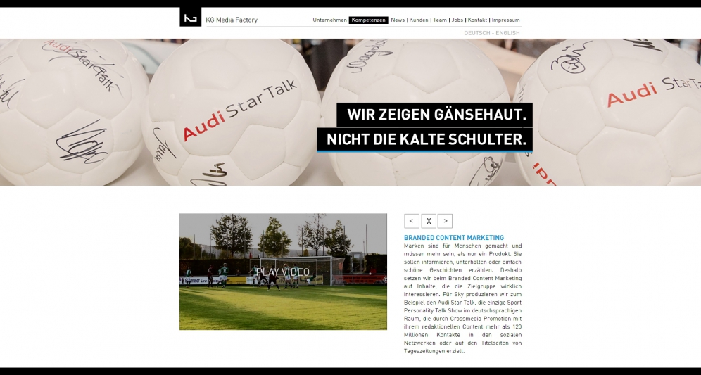 KG Media Factory - Website Relaunch